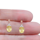 Oval Stud Earrings