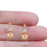 Oval Stud Earrings
