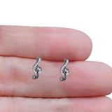 Music Note Stud Earrings