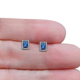 Rectangle Stud Earrings
