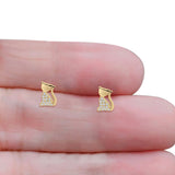 Cat Stud Earrings