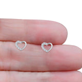 Heart Stud Earrings