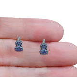 Oval Stud Earrings