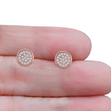 Round Stud Earrings