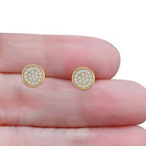 Round Stud Earrings