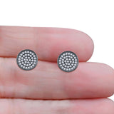 Round Stud Earrings