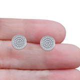 Round Stud Earrings