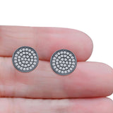 Round Stud Earrings