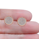 Round Stud Earrings