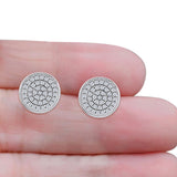 Round Stud Earrings