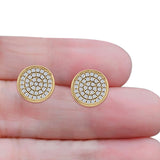Round Stud Earrings