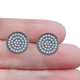 Round Stud Earrings