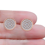 Round Stud Earrings