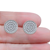 Round Stud Earrings
