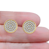 Round Stud Earrings