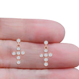 Cross Drop Earrings