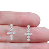 Cross Drop Earrings