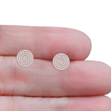 Round Stud Earrings