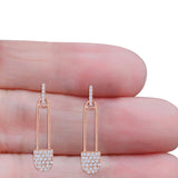 Safety Pin Stud Earrings