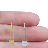 Safety Pin Stud Earrings