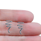 Zig Zag Stud Earrings
