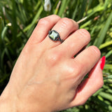 Art Deco Cushion Cut Halo Infinity Twist Ring