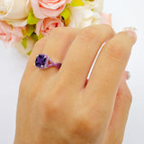 Art Deco Cushion Cut Halo Infinity Twist Ring