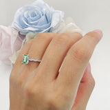 Art Deco Emerald Cut Ring