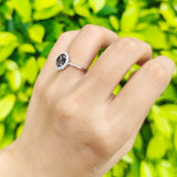 Three Stone Oval Ring