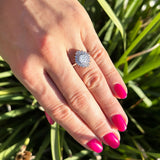 Floral Art Deco Cocktail Ring