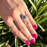 Floral Art Deco Cocktail Ring