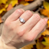 Art Deco Pear Teardrop Natural Stone Ring