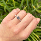 Petite Dainty Round Natural Stone Ring