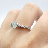 Vintage Style Round Natural Stone Ring
