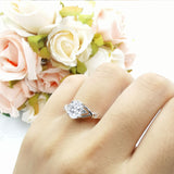 Oval Split Shank Twisted Ring