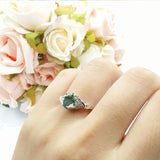 Oval Split Shank Twisted Ring