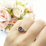 Oval Split Shank Twisted Ring