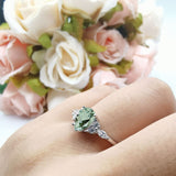 Vintage Style Pear Teardrop Natural Stone Ring