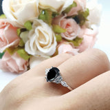 Vintage Style Pear Teardrop Natural Stone Ring