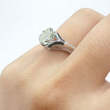 Two Tone Oval Natural Stone Ring