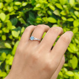 Twisted Infinity Round Natural Stone Ring