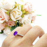 Oval Natural Stone Braided Twisted Ring