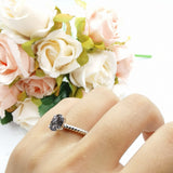 Oval Natural Stone Braided Twisted Ring