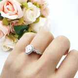 Pear Natural Stone Beaded Ring