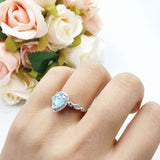 Pear Natural Stone Beaded Ring