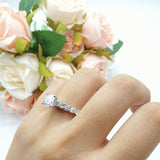 Round Natural Stone Cathedral Ring