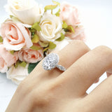 Oval Natural Stone Art Deco Ring