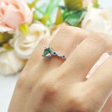 Oval Natural Stone Vintage Style Ring