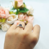 Oval Natural Stone Vintage Style Ring