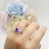 Pear Teardrop Leaf Vintage Style Ring